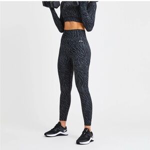 AYBL Charcoal Zebra Leggings